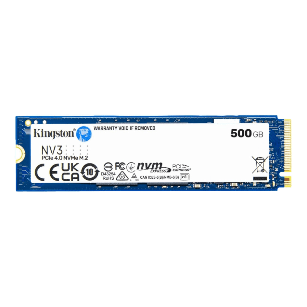 Unidad de Estado Sólido Kingston NV3 500GB M.2 PCIe 4.0 NVMe